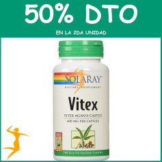 VITEX (SAUZGATILLO) 60 CÁPSULAS SOLARAY Segunda unidad al 50%