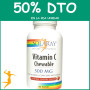 VITAMIN C 500Mg. 100 COMPRIMIDOS MASTICABLES NARANJA SOLARAY Segunda unidad al 50%