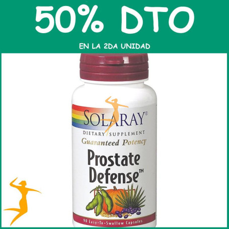 PROSTATE DEFENSE 90 CÁPSULAS SOLARAY Segunda unidad al 50%