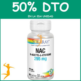 NAC 295Mg. 60 CÁPSULAS SOLARAY Segunda unidad al 50%