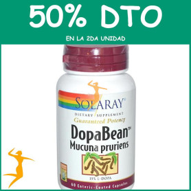 DOPABEAN 60 CÁPSULAS VEGETALES SOLARAY Segunda unidad al 50%