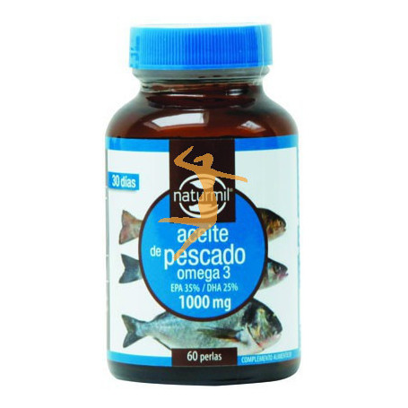 Aceite de Higado de Bacalao 1000 mg 45 Perlas. Naturmil. Dietmed