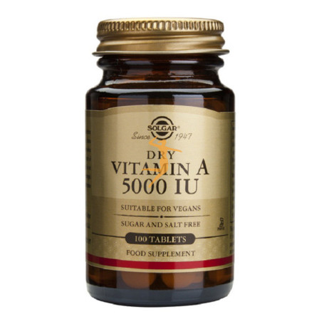 VITAMINA A SECA 100 CÁPSULAS SOLGAR