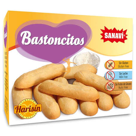 BASTONCILLOS DE PAN S/G 200Gr. SANAVI