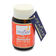 ESTER C 500 Y VITAMINA D3 60 CÁPSULAS ESTADO PURO
