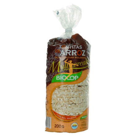 TORTITAS DE ARROZ MULTICEREALES 200Gr. BIOCOP