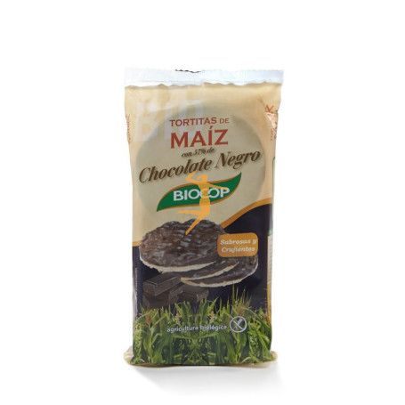 TORTITAS DE MAÍZ CON CHOCOLATE NEGRO 95Gr. BIOCOP