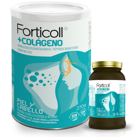 FORTICOLL COLÁGENO BIOACTIVO PIEL Y CABELLO 120 COMPRMIDOS