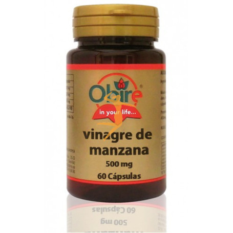 VINAGRE DE MANZANA 500Mg. 60 CÁPSULAS OBIRE