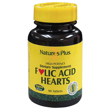 FOLIC ACID HEARTS 90 COMPRIMIDOS NATURES PLUS