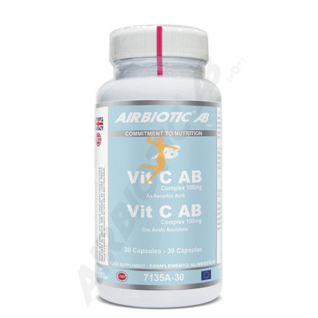 VITAMINA C AB COMPLEX 100Mg. NIÑOS 30 CÁPSULAS AIRBIOTIC