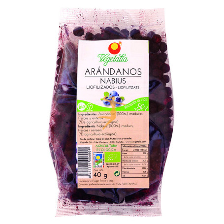 ARÁNDANOS LIOFILIZADOS BIO 40Gr. VEGETALIA