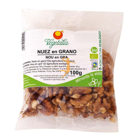 NUEZ EN GRANO ECOLOGICA 100Gr. VEGETALIA