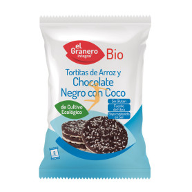 TORTITAS DE ARROZ CON CHOCOLATE NEGRO Y COCO BIO 33Gr. GRANERO