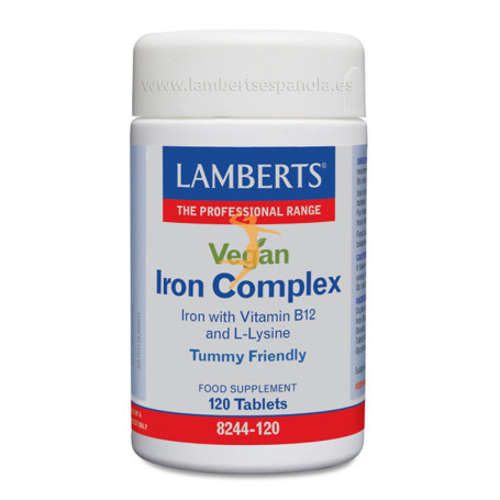 IRON COMPLEX VEGANO 120 TABLETAS LAMBERTS