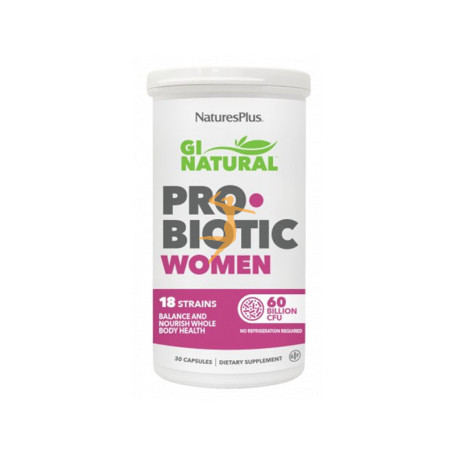 GI NATURAL PROBIOTIC WOMEN 30 CÁPSULAS NATURES PLUS