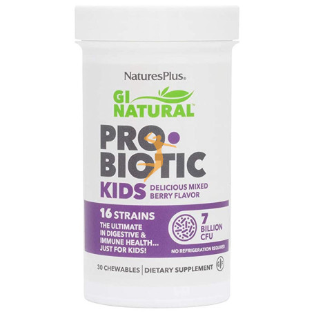 GI NATURAL PROBIOTIC KIDS 30 COMPRIMIDOS NATURES PLUS