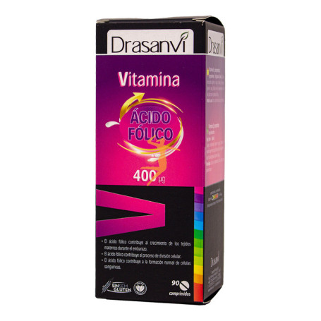 ÁCIDO FÓLICO 400Mcg. 90 COMPRIMIDOS DRASANVI