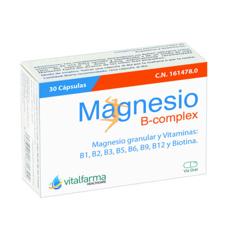 MAGNESIO B-COMPLEX 30 CÁPSULAS VITALFARMA