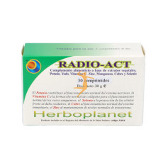 RADIO-ACT 30 g, 30 comprimidos HERBOPLANET