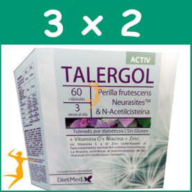 Pack 3x2 TALERGOL ACTIV 60 CÁPSULAS DIETMED
