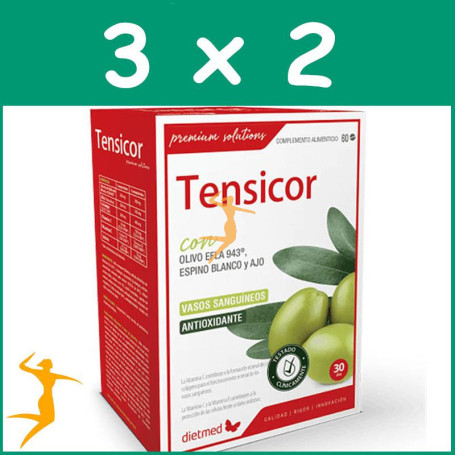 Pack 3x2 TENSICOR 60 COMPRIMIDOS DIETMED