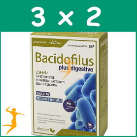 Pack 3x2 BACIDOFILUS PLUS 60 CÁPSULAS DIETMED