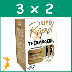 Pack 3x2 LIPORAPID THERMOGENIC 30 CÁPSULAS DIETMED