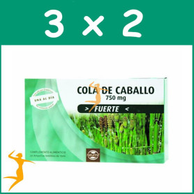 Pack 3x2 COLA DE CABALLO FORTE 20 AMPOLLAS 15Ml. NATURMIL