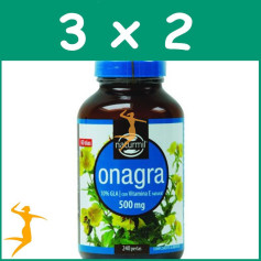 Pack 3x2 ONAGRA 500Mg. 240 PERLAS NATURMIL