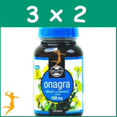 Pack 3x2 ONAGRA 500Mg. 120 PERLAS NATURMIL