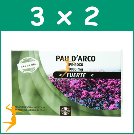 Pack 3x2 PAU DARCO FORTE 20 AMPOLLAS NATURMIL