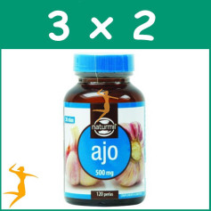 Pack 3x2 AJO 500Mg. 120 PERLAS NATURMIL