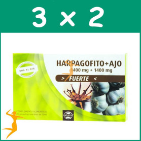 Pack 3x2 HARPAGO + AJO FORTE 20 AMPOLLAS NATURMIL