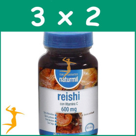 Pack 3x2 REISHI 600Mg. 60 COMPRIMIDOS NATURMIL