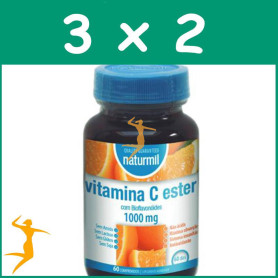 Pack 3x2 VITAMINA C ESTER C 1000Mg. 60 COMPRIMIDOS NATURMIL