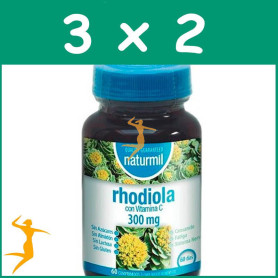 Pack 3x2 RODIOLA 300Mg. 60 COMPRIMIDOS NATURMIL