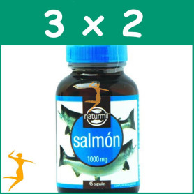 Pack 3x2 SALMÓN 1.000Mg. 45 PERLAS NATURMIL