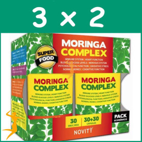 Pack 3x2 MORINGA COMPLEX 30+30 CÁPSULAS NOVITY