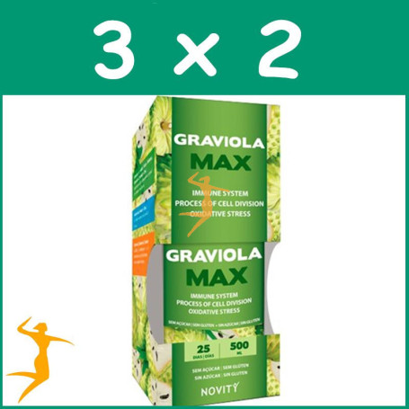 Pack 3x2 GRAVIOLA MAX 500Ml. NOVITY