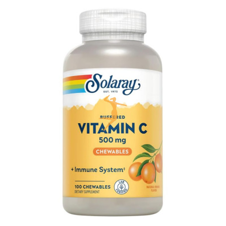 VITAMIN C 500Mg. 100 COMPRIMIDOS MASTICABLES NARANJA SOLARAY