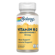 VITAMIN K2 (MENAQUINONE7) 30 CÁPSULAS VEGETALES SOLARAY