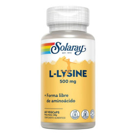 L-LYSINE 500Mg. 60 CÁPSULAS SOLARAY