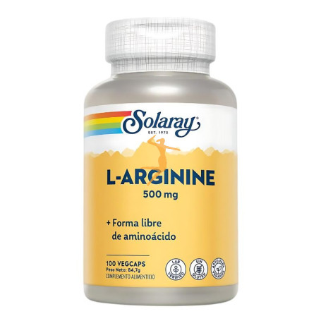 L-ARGININE 500Mg. 10 CÁPSULAS SOLARAY