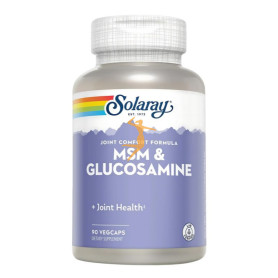 MSM & GLUCOSAMINE 90 CÁPSULAS SOLARAY