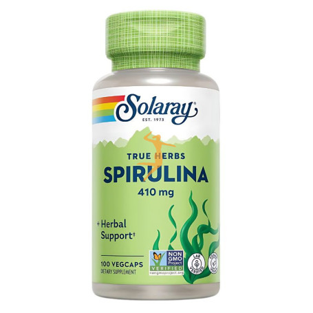 ESPIRULINA 410Mg. 100 CÁPSULAS SOLARAY