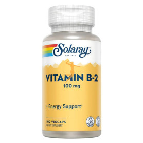 VITAMIN B-2 100Mg. 100 CÁPSULAS VEGETALES SOLARAY