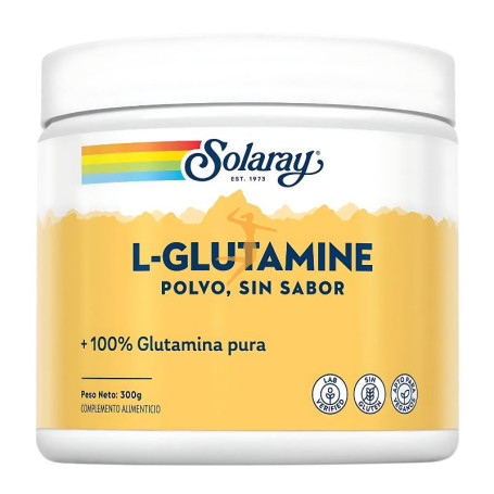 L-GLUTAMINE POLVO 300Gr. SABOR NEUTRO SOLARAY