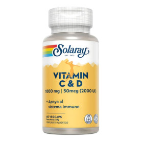 VITAMINA C+D 60 CÁPSULAS SOLARAY