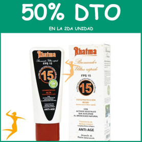 OFERTA BRONCEADOR SPF15 100Ml. RHATMA 2ª UNIDAD 50%